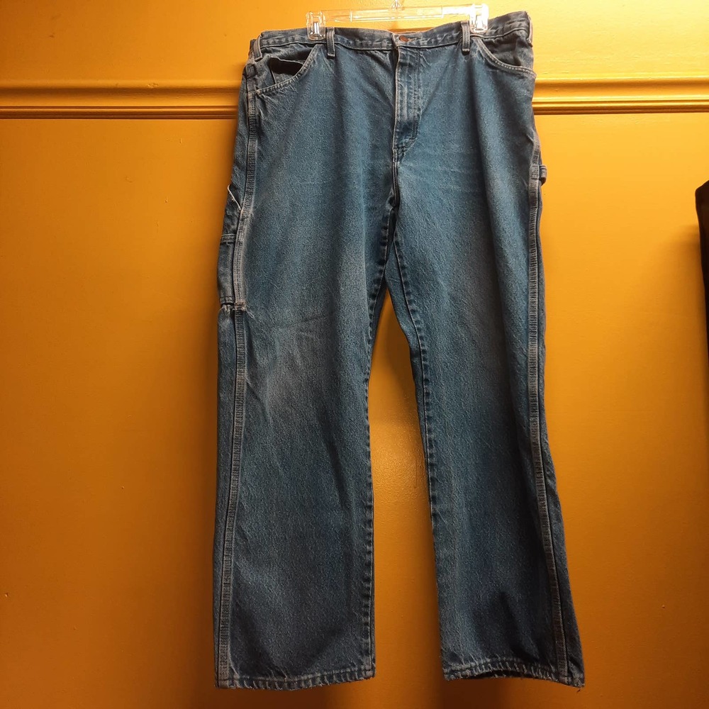 Dickies Men's Denim Carpenter Work Jeans 38 x 30